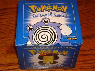 POKEMON 23K GOLD PLATED #61 POLIWHIRL TRADING CARD IN CASE  