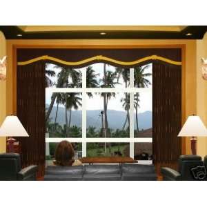  LCD PROJECTOR SCREEN HOME THEATER DECORATIVE CURTAINS 