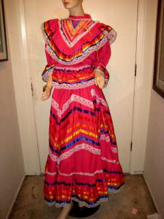 Ballet Folklórico de México Dress Fulda Jalisco Hot Pink New Amalia 
