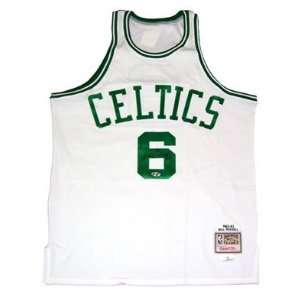  Bill Russell Autographed Jersey   Mitchell & Ness White 