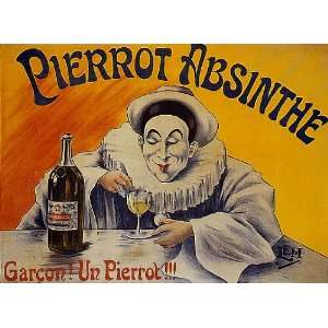  PIERROT ABSINTHE GARCON UN PIERROT FRANCE DRINK ALCOHOL 