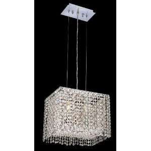  Stunning rectangular formed crystal chandelier lighting 