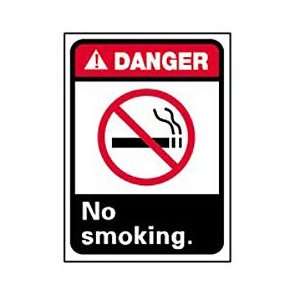 Graphic Signs   Danger No Smoking   Vinyl 10W X 14H  