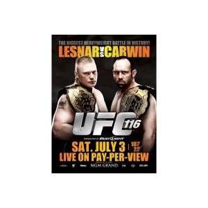 UFC 116 Official Poster