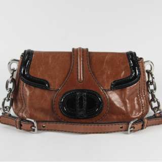 Prada Brown Leather Vitello Shine Handbag Shopping Bag  