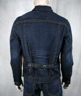 True Religion Jeans Denim KYLE jacket pony express cinch Iron Horse 
