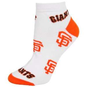   Giants Ladies Team Logo Ankle Socks   White