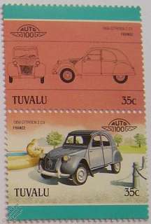 Auto 100 Car Stamps 1950 CITROEN 2 CV 2CV Collectors  