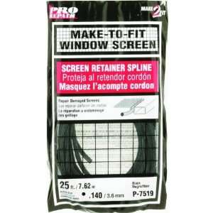 Window Screen Ribbed Spline, .140 x 25