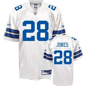 Felix Jones #28 Dallas Cowboys Replica NFL Jersey White Size 54 (XXL)
