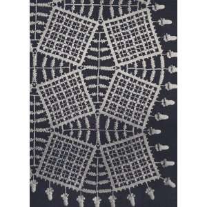 Vintage Crochet PATTERN to make   Tumbling Blocks Bedspread Motif. NOT 