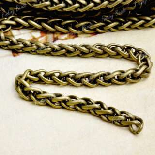 2M Iron Curb Antique Brass Unfinished Chains CH0116 4  
