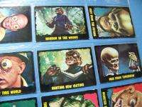 1964 Bubble Topps Outer Limits Set 50 Cards in sheets  