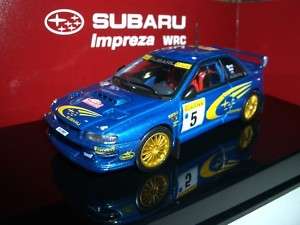 43 AUTOart Subaru Impreza WRC 1999 #5 turning wheels  