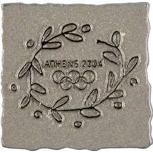  2004 Athens Olympics Collectors Pin  Details Silver 