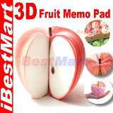 There are 4 types of 3D fruit Memo pad avialable in our shop