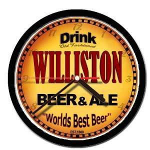  WILLISTON beer and ale cerveza wall clock 