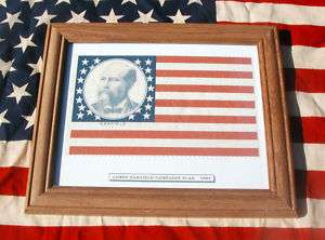 38 star American Flag, James Garfield Campaign of 1881  