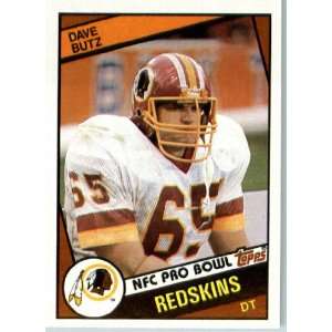  1984 Topps # 379 Dave Butz Washington Redskins Football 