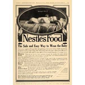  1911 Ad Nestles Food Milk Dairy Products Baby RARE 