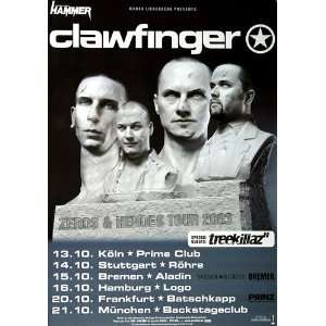  Clawfinger   Zeros & Heroes 2003   CONCERT   POSTER from 