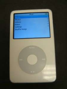 iPod Classic 30GB   White 492411146260  
