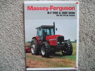 Massey Ferguson 3100 & 3600 Tractor series old brochur  