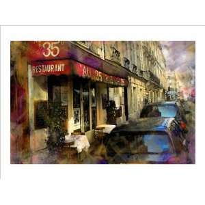  Au 35 Restaurant, France Giclee Poster Print by Nicolas 