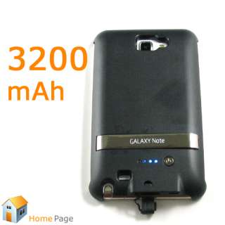 3200mAh Black External Backup Battery Charger Case for Samsung Galaxy 