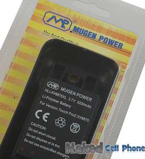 MUGEN 3200mAh EXTENDED BATTERY FOR VERIZON TOUCH PRO 2  