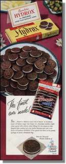 1949 Sunshine Hydrox Cream Filled Chocolate Cookies Ad  