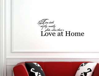 LOVE AT HOME Vinyl wall lettering sayings words decals art  