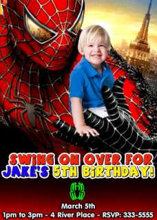 SPIDERMAN BIRTHDAY PARTY INVITATIONS & PARTY FAVORS  