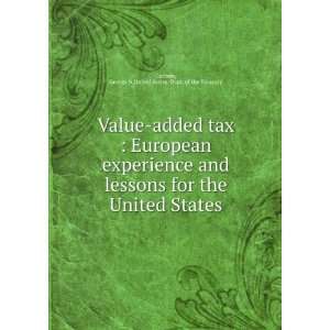  Value added tax  European experience and lessons for the 