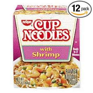 Nissin Cup ONoodles Ramen Noodle Soup with Shrimp, 2.25 Ounce (Pack 