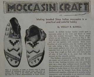 plans for making beaded sioux indian moccasins complete info on making 