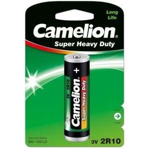  Camelion Super Heavy Duty Green Duplex Torch Battery 2R10 
