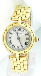 Ladies Cartier 3645 Vendome Panther VLC 18K Gold Watch  