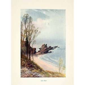   Lynmouth England Frederick Widgery Shore Coast   Original Color Print