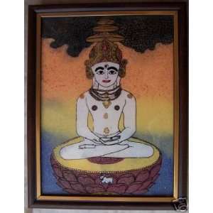 Jain Trianthkar  Adinath, Painting made with Gem Stones 