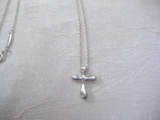 Tiffany & Co. Peretti Silver Cross Necklace  