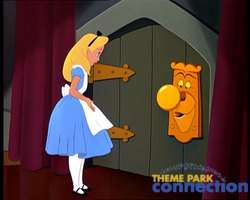 Disney Alice in Wonderland DOORKNOB Resin Sign Prop  
