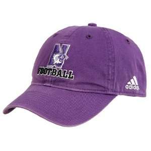  adidas Northwestern Wildcats Purple Football Slouch Hat 