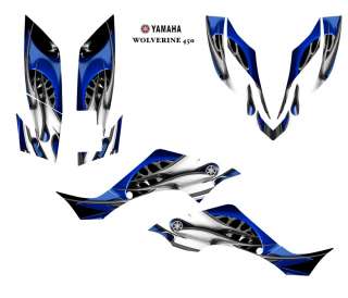 YAMAHA Wolverine 450 ATV Graphic Decal Sticker Kit #4444BLUE  