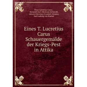   , Karl Ludwig von Knebel Titus Lucretius Carus   Books