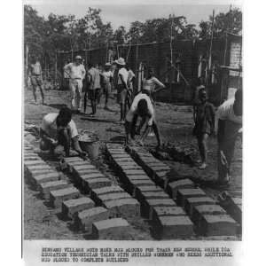    Dingamo mud blocks, ICA 1956,Liberia,brick industry