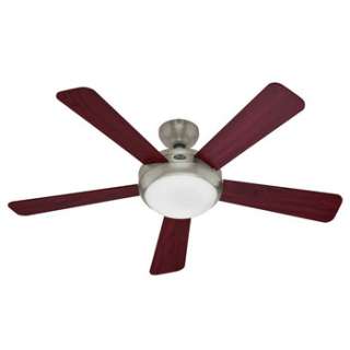 Hunter Palermo 52 Brushed Nickel Ceiling Fan with Light 21627 NEW 