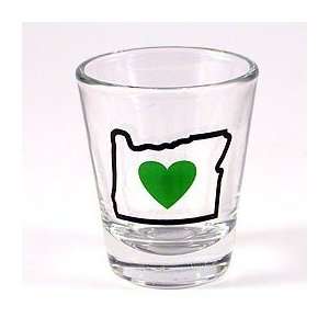  Heart Oregon Shot Glass