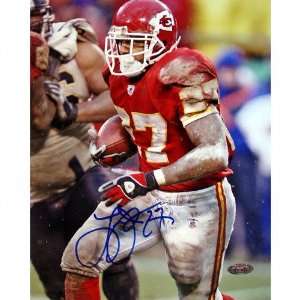  Larry Johnson Kansas City Chiefs   Close Up   Autographed 