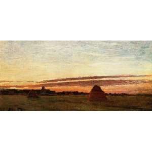    Grainstacks at Chailly at Sunrise, by Monet Claude